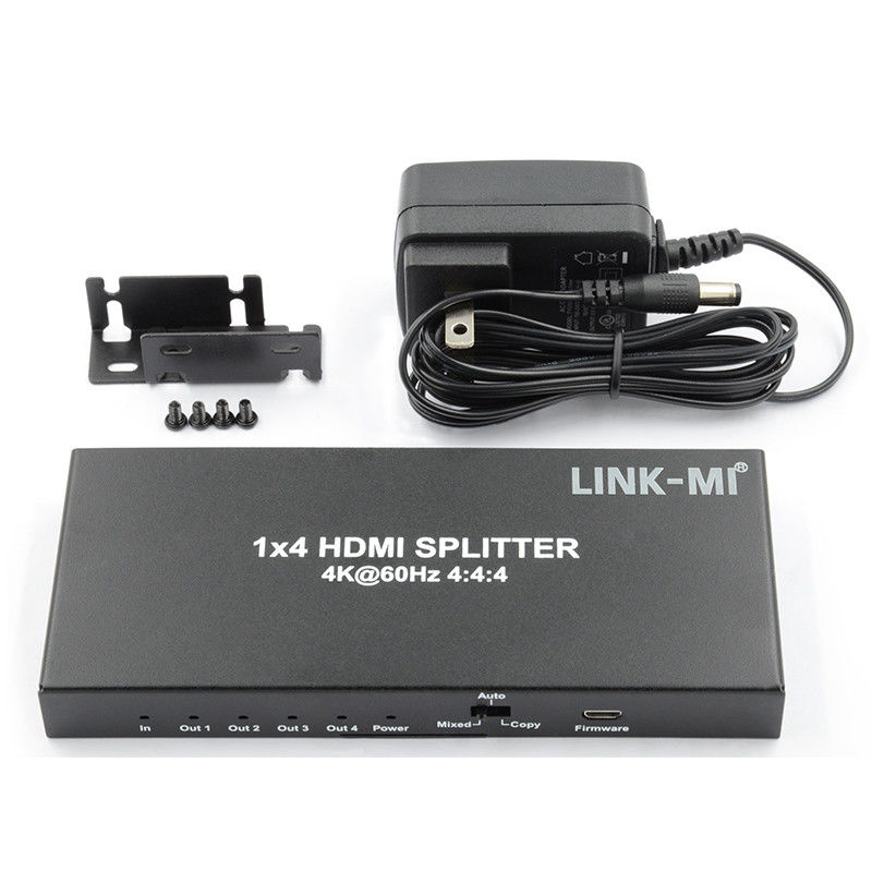 HDMI 2.0 HDMI Extender Splitter 60Hz 1x4 Поддержка 3D 18G HDR 1 В 4 Выход AV Splitter