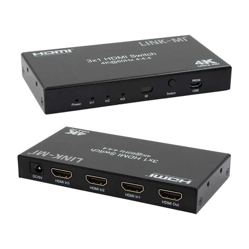 3X1 HDMI 2.0 Switch Hd Matrix Switcher 3 X 1 Hdmi Switch 3 Порт Hdmi Switch 1080P 20m