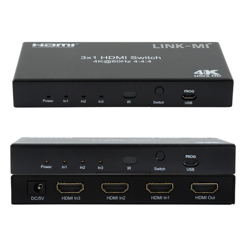 3X1 HDMI 2.0 Switch Hd Matrix Switcher 3 X 1 Hdmi Switch 3 Порт Hdmi Switch 1080P 20m