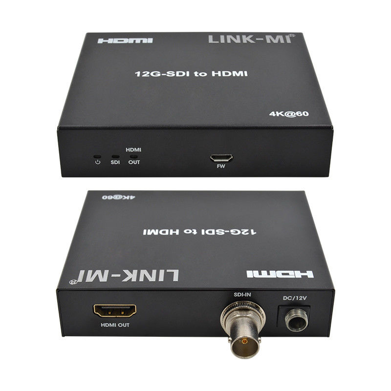 12G 6G 3G SDI к HDMI видеоконвертер поддерживает YUV4:2Максимально 120 м.
