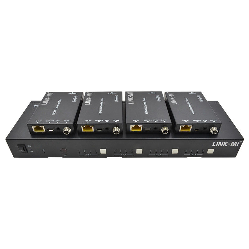 70M 4X4 HDMI матрица с функцией IR матрицы 18Gbps 4K@60Hz HDMI 2.0b POC