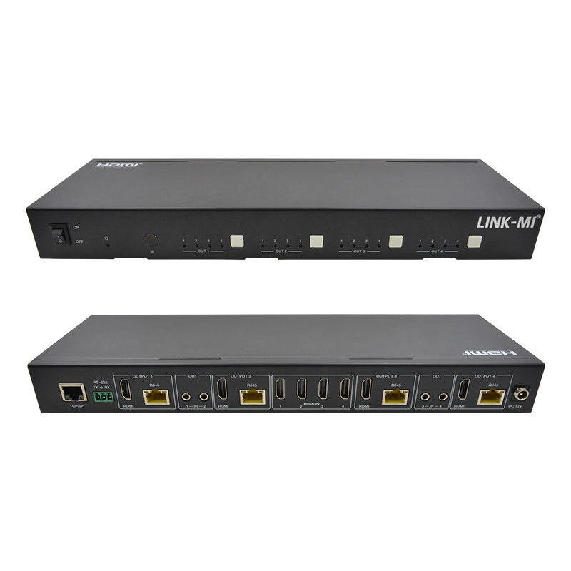 70M 4X4 HDMI матрица с функцией IR матрицы 18Gbps 4K@60Hz HDMI 2.0b POC