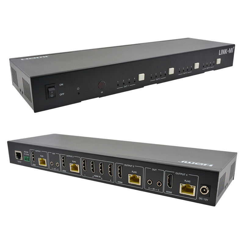 70M 4X4 HDMI матрица с функцией IR матрицы 18Gbps 4K@60Hz HDMI 2.0b POC