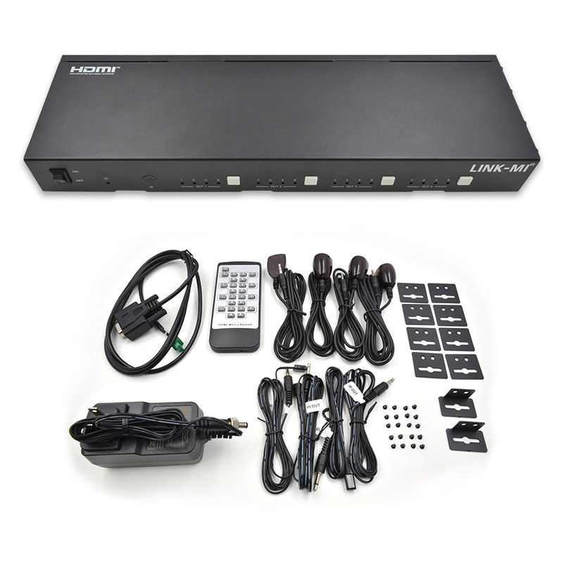 70M 4X4 HDMI матрица с функцией IR матрицы 18Gbps 4K@60Hz HDMI 2.0b POC