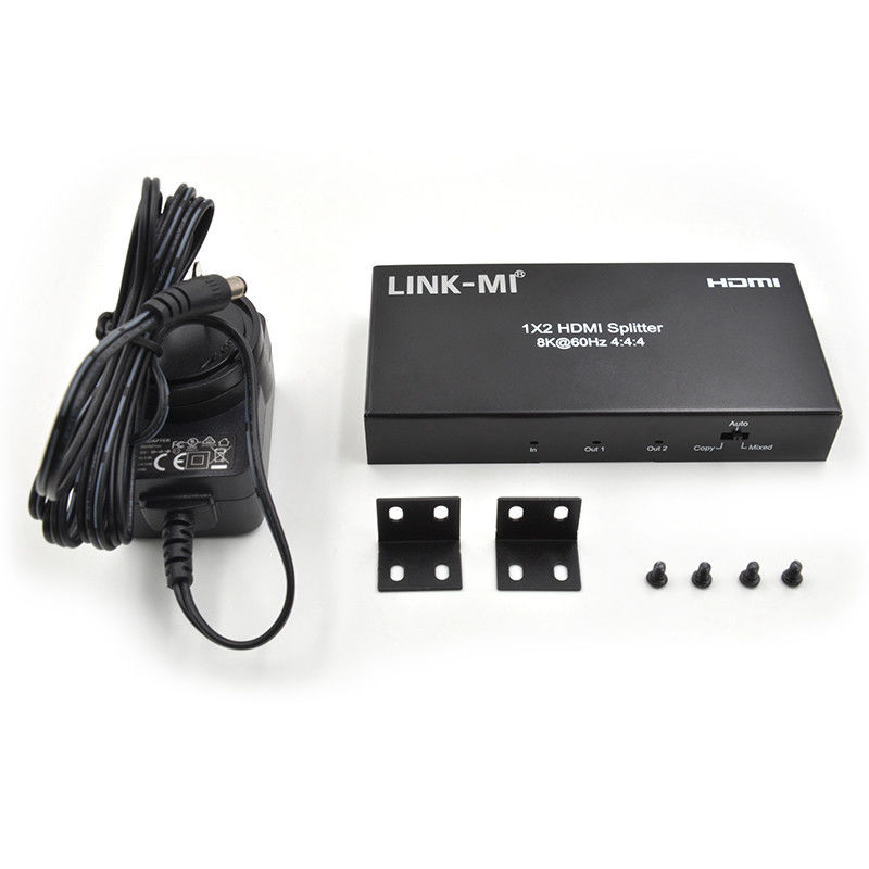 48 Gbps HDMI Splitter 8k 1x2 HDMI Extender поддержка Downscaler HDR10 EDID HDCP2.2