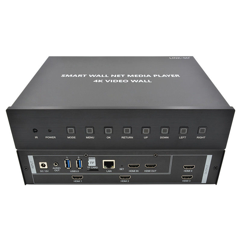 HDMI 2X2 4K видеостенный контроллер Media Player TV Wall Processor для 4 телевизоров