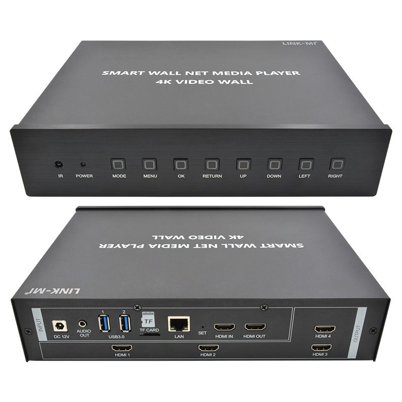 HDMI 2X2 4K видеостенный контроллер Media Player TV Wall Processor для 4 телевизоров