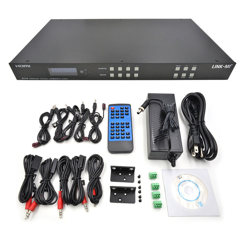70 м 4x4 HDMI аудио матричный переключатель с 4 HDMI Loop Out для 4 портов видео переключателя