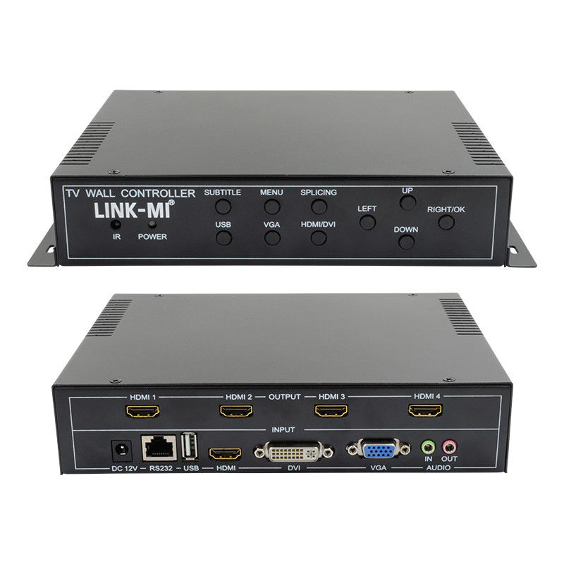Поддержка 2X2 HDMI видеостенного контроллера 1X4 1X3 1X2 TV Splicing Box для 4 экранов