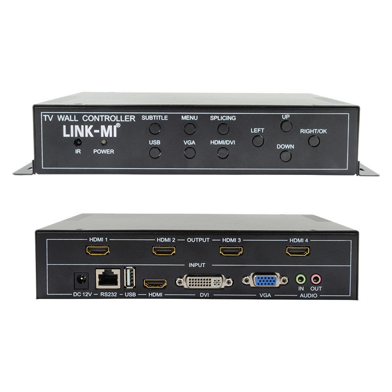 Поддержка 2X2 HDMI видеостенного контроллера 1X4 1X3 1X2 TV Splicing Box для 4 экранов