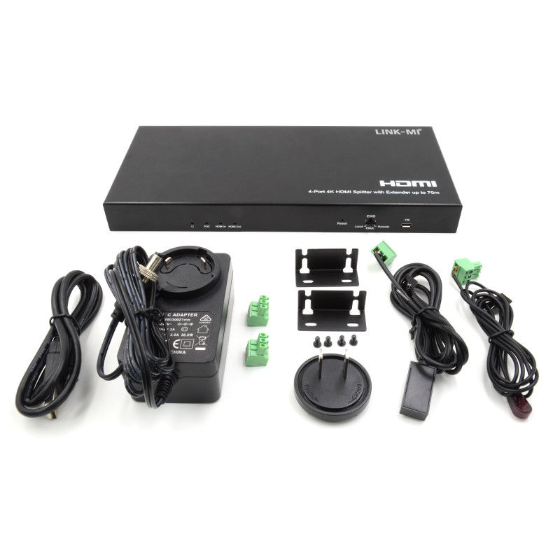 70M 1x4 4K HDMI Splitter Extender с аудиоэкстрактом 1x4 Hdmi Splitter over Cat6