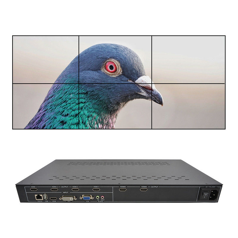 6 каналов HDMI видео настенный контроллер 2X3 LED настенный контроллер для 6 телевизоров