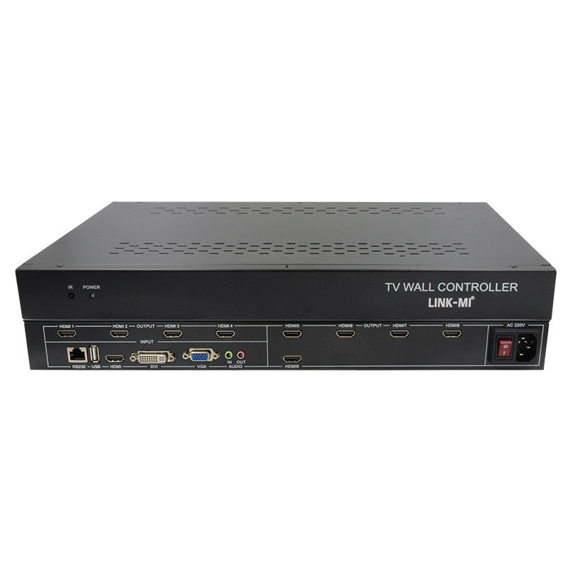 9 каналов HDMI видеостенный контроллер 3X3 Zoom Subtitles Multi Display Controller для рекламы