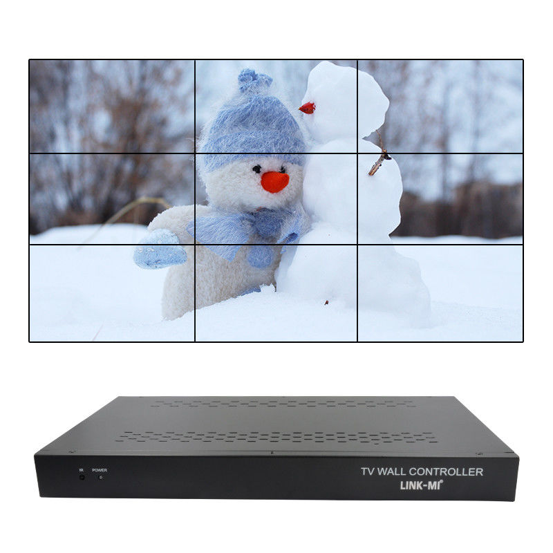 9 каналов HDMI видеостенный контроллер 3X3 Zoom Subtitles Multi Display Controller для рекламы