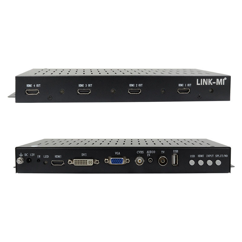 2X2 1X2 1X3 HDMI видеостенный контроллер 1x4 1080P 90-градусное вращение для отображения портретов