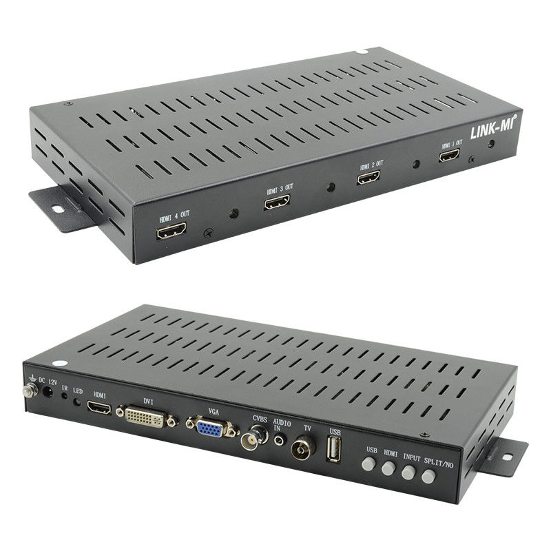 2X2 1X2 1X3 HDMI видеостенный контроллер 1x4 1080P 90-градусное вращение для отображения портретов