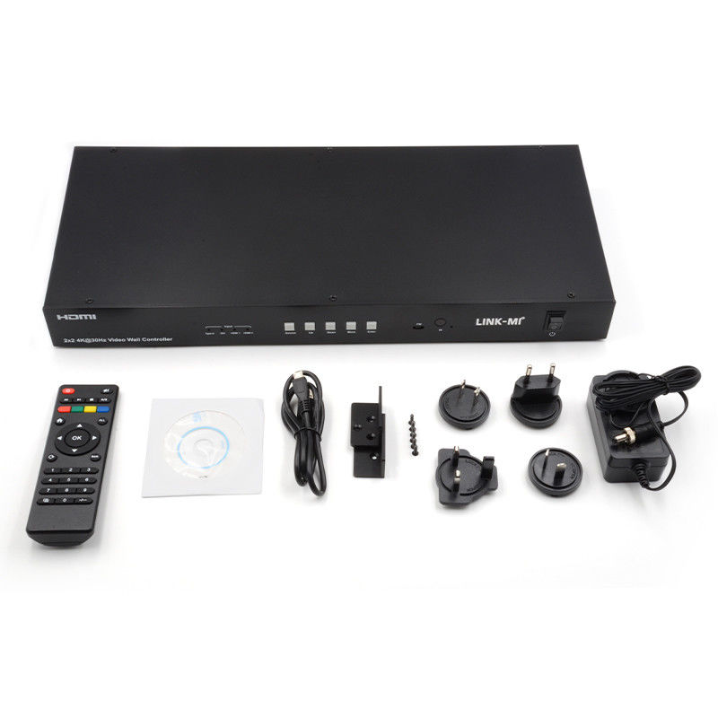 4K видеостенный матричный контроллер 2x2 1x4 4x1 10x10 Сплисинг дисплей USB Type C DVI