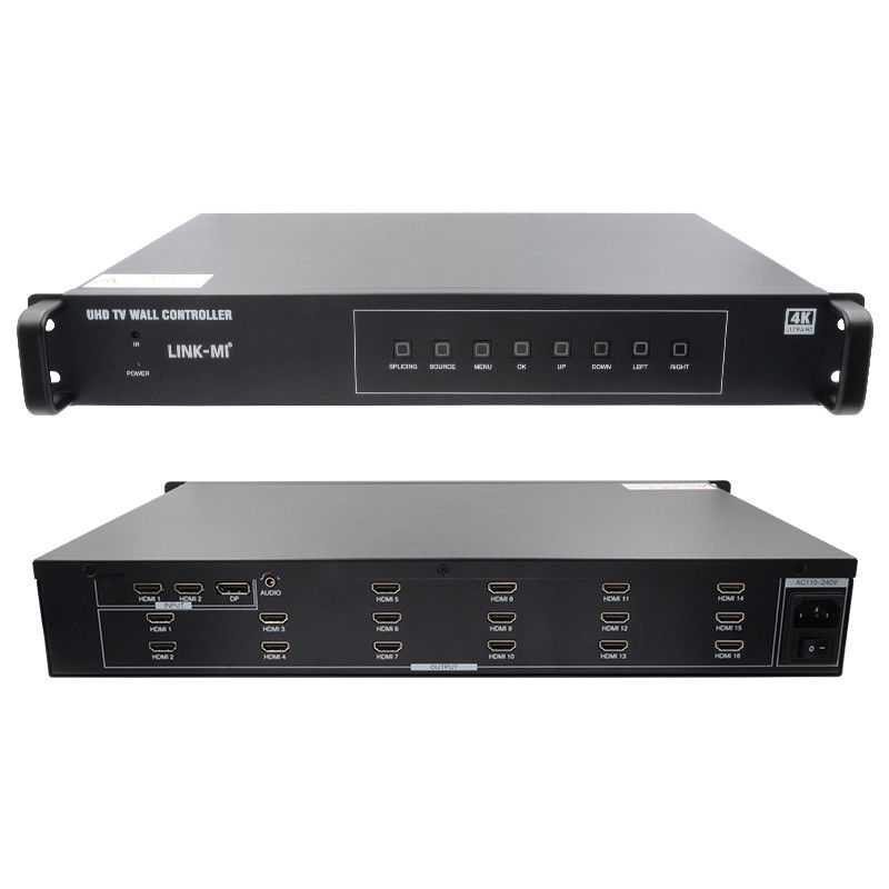 4K 4X4 HDMI видеостенный контроллер 16 HDMI выходов ротация изображения видеостенный процессор