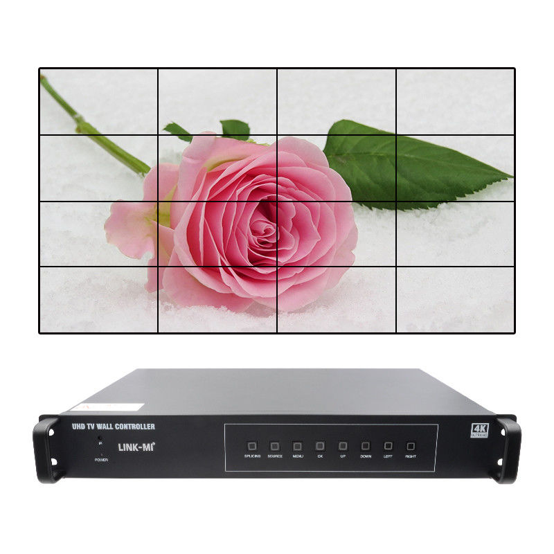 4K 4X4 HDMI видеостенный контроллер 16 HDMI выходов ротация изображения видеостенный процессор