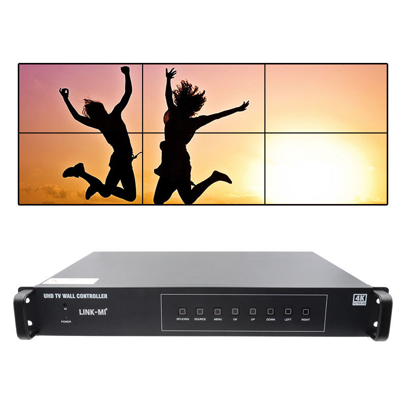 2X3 HDMI видеостенный контроллер 4K 1x4 1X3 1X2 TV стенный процессор для 6 дисплеев