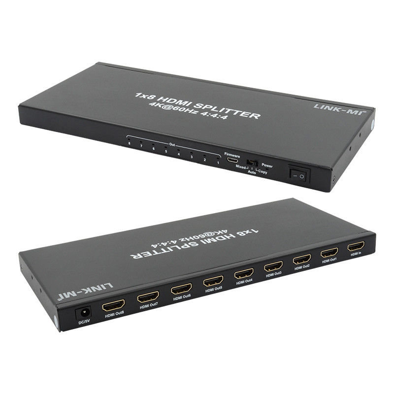 1/8 4K HDMI splitter 1 в 8 из 60Hz 3D 18G видео аудио splitter для 8 дисплеев