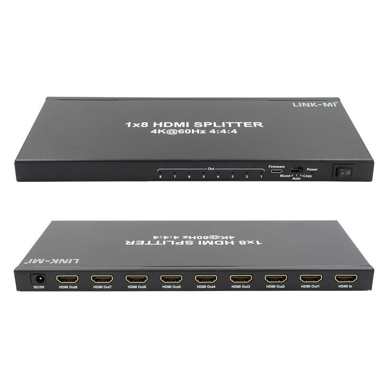 1/8 4K HDMI splitter 1 в 8 из 60Hz 3D 18G видео аудио splitter для 8 дисплеев
