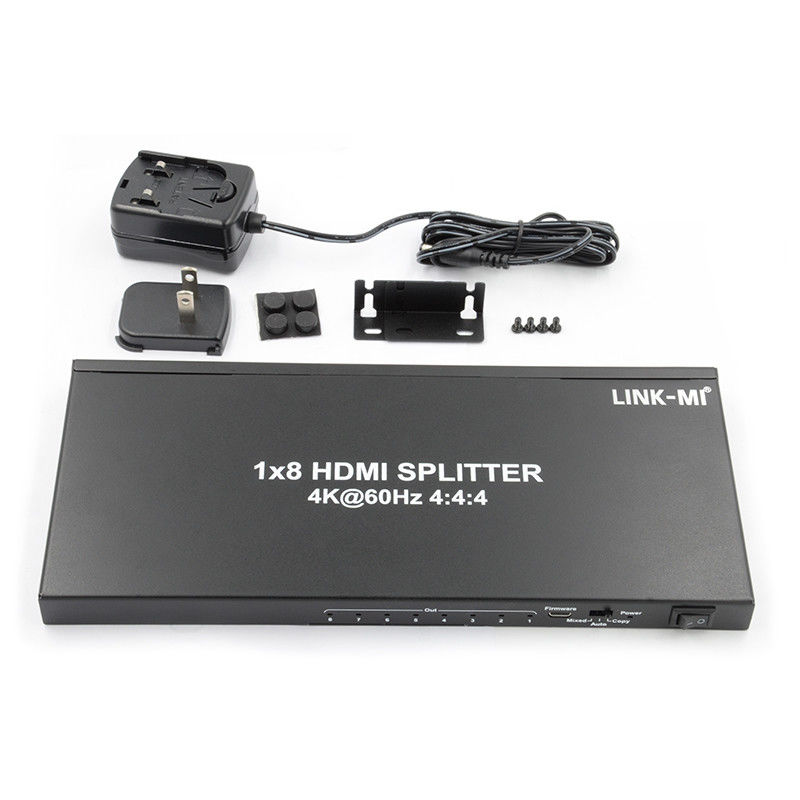 1/8 4K HDMI splitter 1 в 8 из 60Hz 3D 18G видео аудио splitter для 8 дисплеев