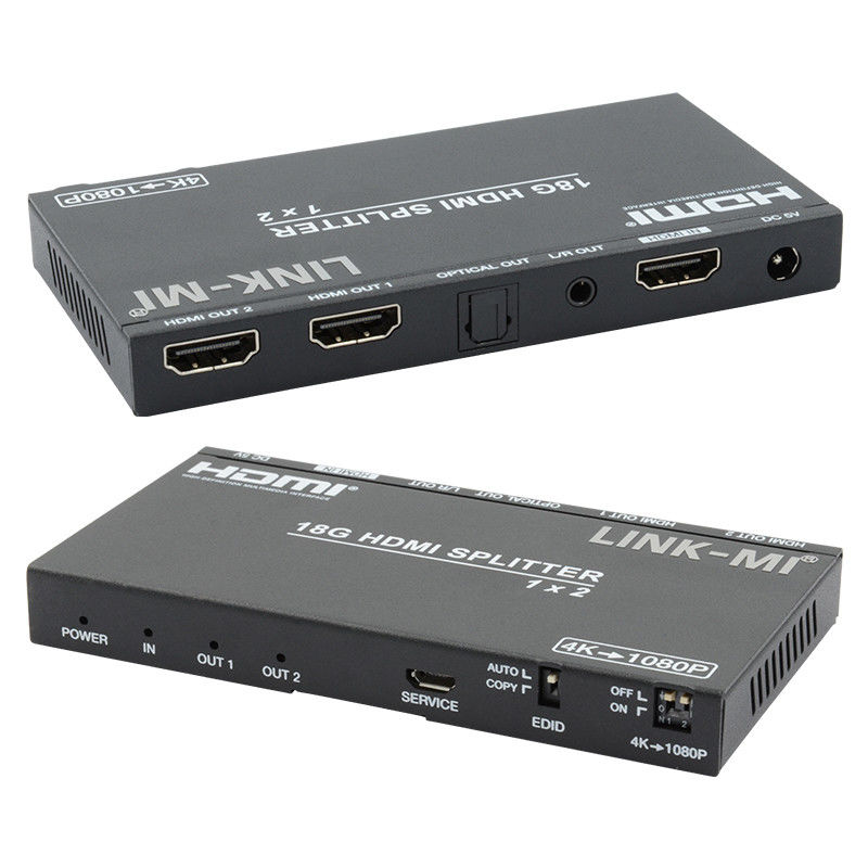 4K 2.0b 2 порта HDMI Splitter 4 HDCP 2.2COPY AUTO EDID Hdmi Аудио видео экстракт
