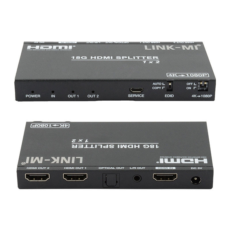 4K 2.0b 2 порта HDMI Splitter 4 HDCP 2.2COPY AUTO EDID Hdmi Аудио видео экстракт