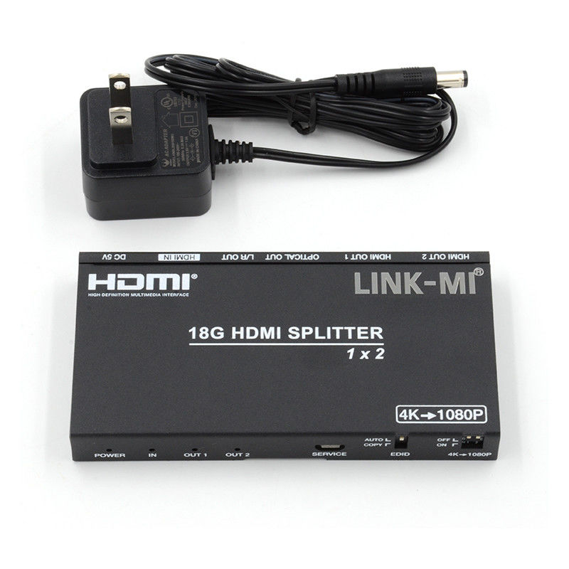 4K 2.0b 2 порта HDMI Splitter 4 HDCP 2.2COPY AUTO EDID Hdmi Аудио видео экстракт