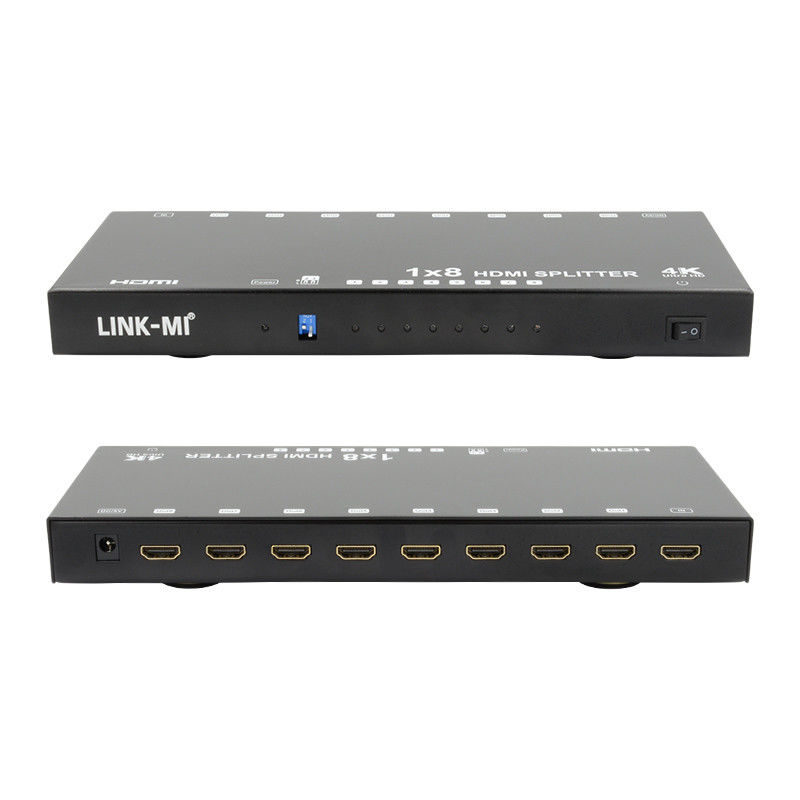 8 портов 4K HDMI Splitter Video Splitter 3d EDID 1 в 8 выходящий дубликатор для 8 телевизоров