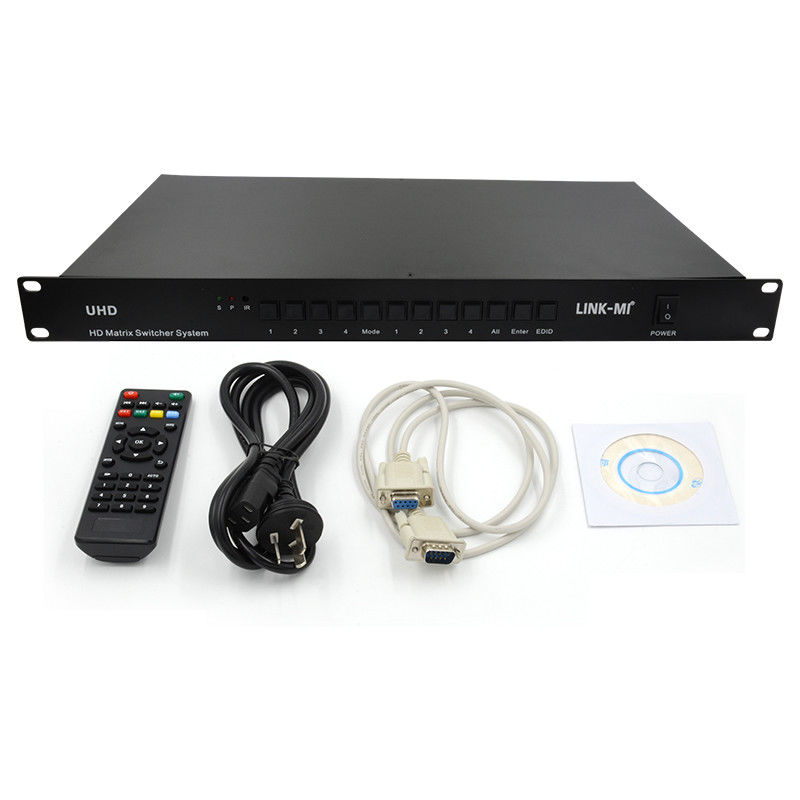 4X4 HDMI Matrix Switcher System 4K HDMI Video Switch Поддержка RS232 TCP/IP