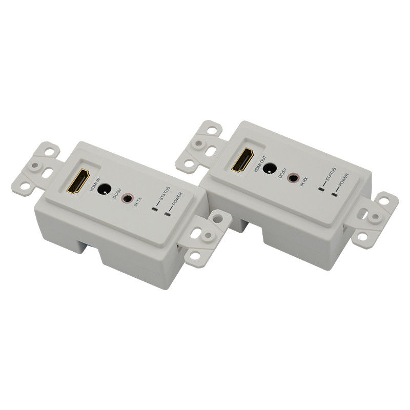 60м HDMI Wall Plate Extender Over Single Cat5e Cat 6 To HDMI Extender Поддержка 3D IR