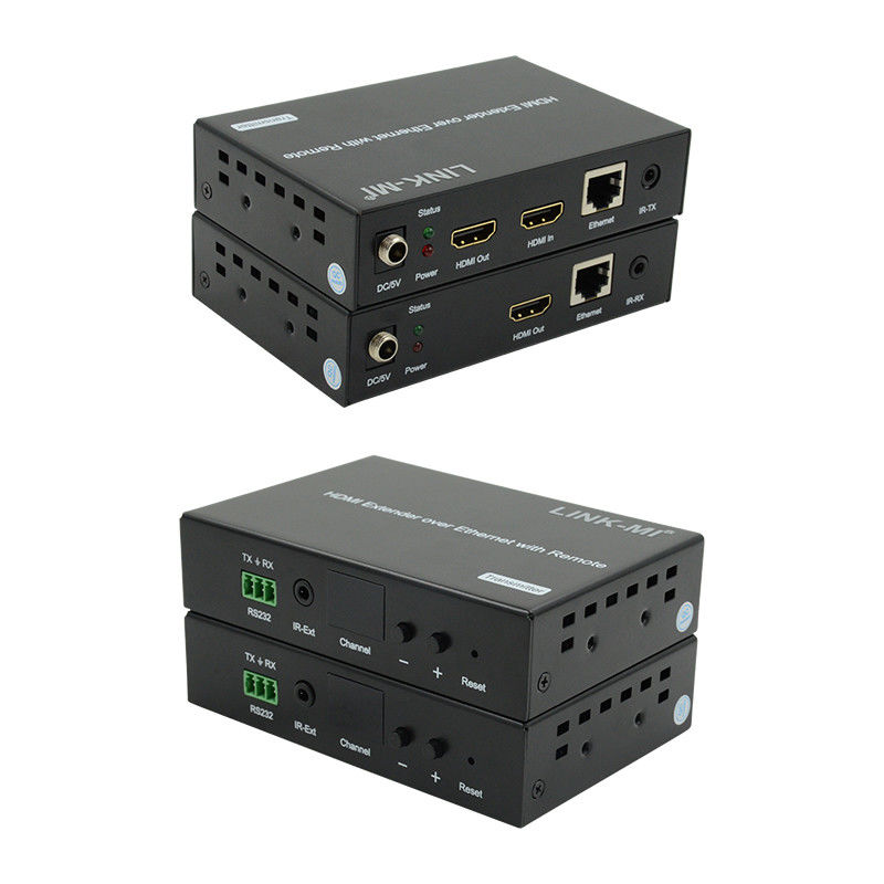 120M HDMI расширитель распределение по IP расширитель с светодиодным дистанционным управлением RS232 AV по IP