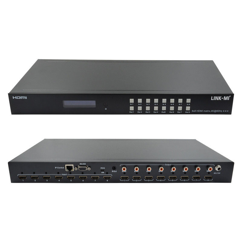 8x8 4K HDMI модульный матричный коммутатор с SPDIF Out IP Web GUI для 8 UHD дисплеев