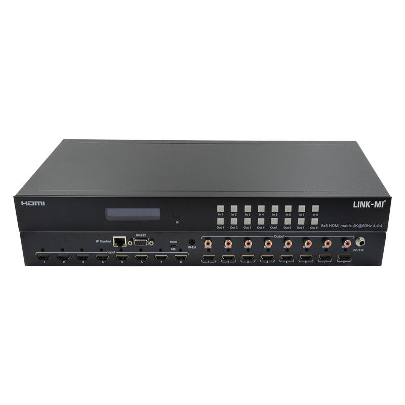 8x8 4K HDMI модульный матричный коммутатор с SPDIF Out IP Web GUI для 8 UHD дисплеев