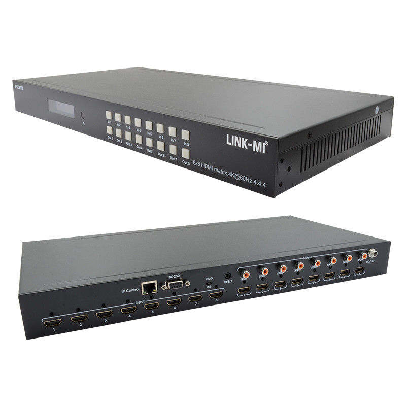 8x8 4K HDMI модульный матричный коммутатор с SPDIF Out IP Web GUI для 8 UHD дисплеев