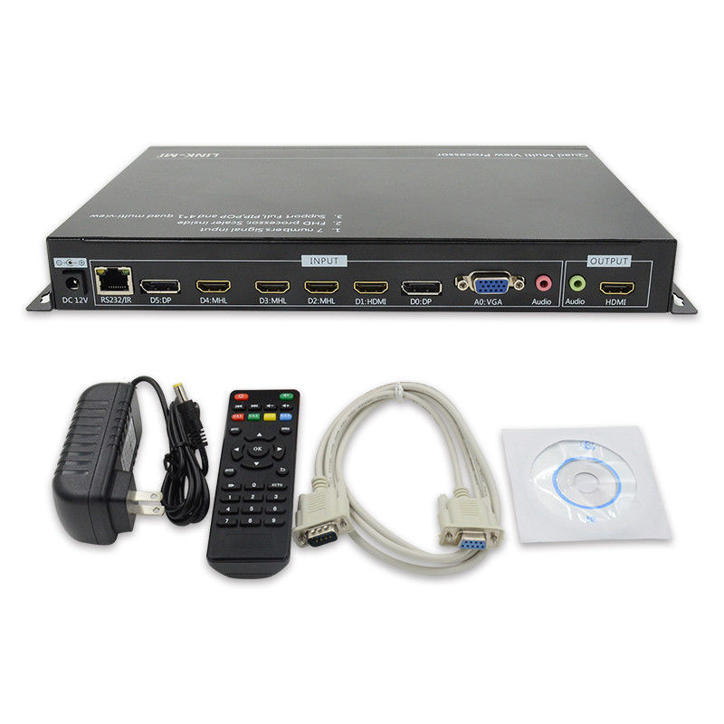 PIP POP HDMI Multi Viewer 4k 4x1 с IR дистанционным управлением RS232