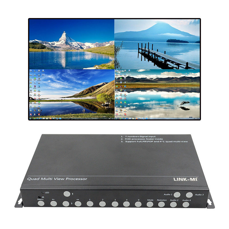 PIP POP HDMI Multi Viewer 4k 4x1 с IR дистанционным управлением RS232