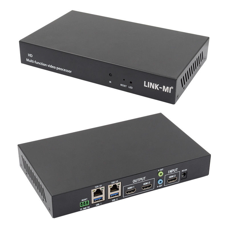 Многоязычный RS232 HDMI видеостенный контроллер HD Caption Adder HDMI видеопроцессор