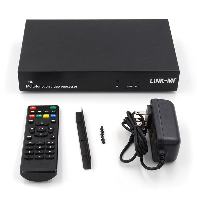 Многоязычный RS232 HDMI видеостенный контроллер HD Caption Adder HDMI видеопроцессор