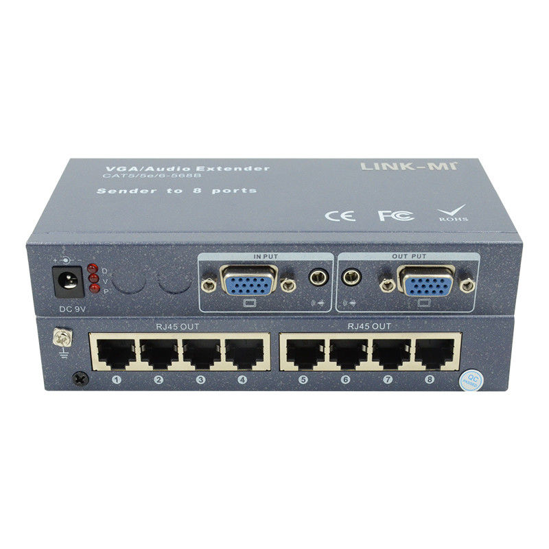 100м 200м 300м 1/8 VGA Splitter 1X8 Extender 1 до 8 видео аудио расширитель