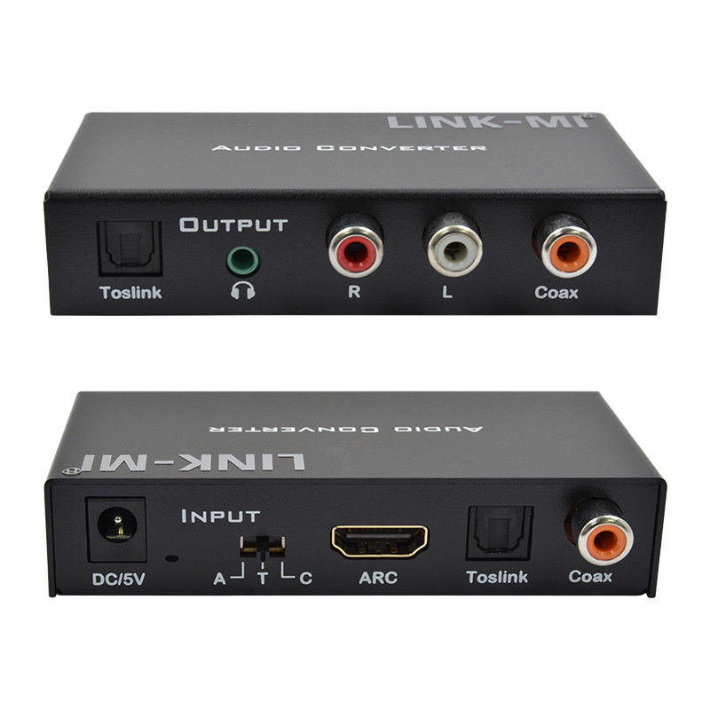 Dac конвертер цифровой аналоговый аудио конвертер поддержка HDMI ARC Toslink Коаксный цифровой аудио
