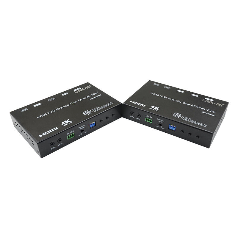 HDMI USB AV Over IP KVM Extender Over Fiber Поддержка POE RS232 Мультикаст одноканального вещания