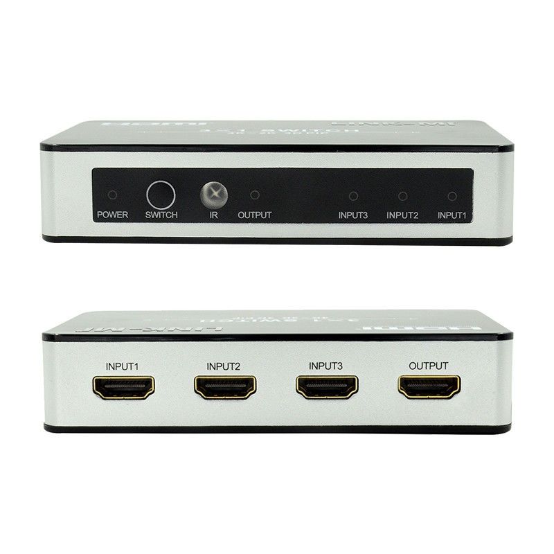 4K2K HDMI Switch 3x1 HDMI Splitter 5V 1A Поддержка PIP 3D 3 к 1 видео коммутатор