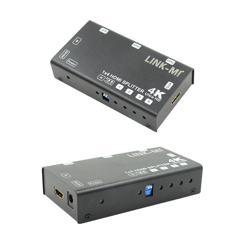 1X4 Video Splitter HDMI 4k 60Hz AV Splitter Поддержка 3D EDID Для 4 телевизоров с высокой четкостью