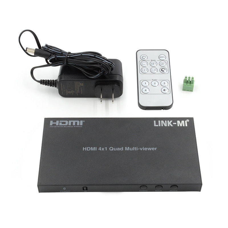 Высокопроизводительный HDMI 4x1 Quad Multi Viewer HDMI 1.4b HDCP 1.4 и совместимый с DVI