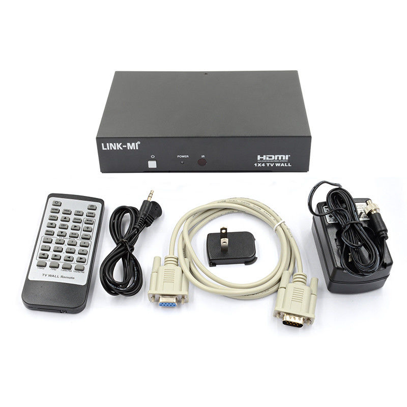 LM-TV04L HDMI 1x4 TV WALL Поддержка CVBS/VGA/HDMI/USB источников воспроизведения