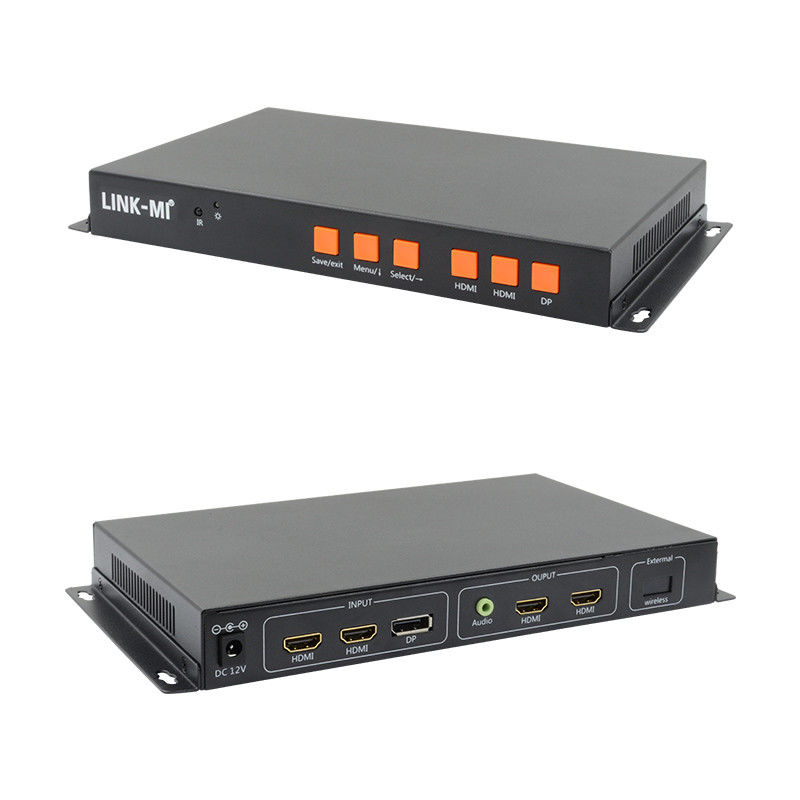 Поддержка мобильного/HDMI/DP ввода 4K видео настенного контроллера для 2 дисплеев