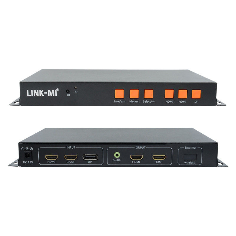 Поддержка мобильного/HDMI/DP ввода 4K видео настенного контроллера для 2 дисплеев